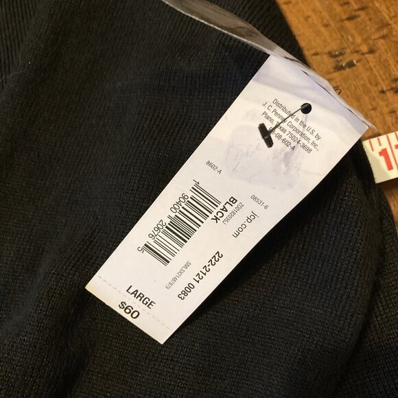 Worthington Black Knit Dress Size Large NWT - Picture 6 of 8